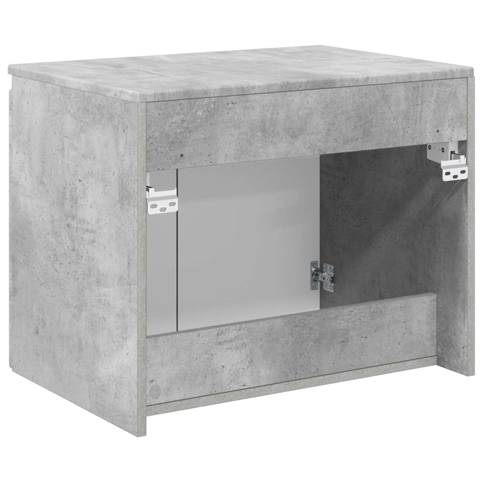 vidaXL Wall-mounted Bathroom Cabinet Concrete Grey 62.5 x 44.5 x 50 cm 5