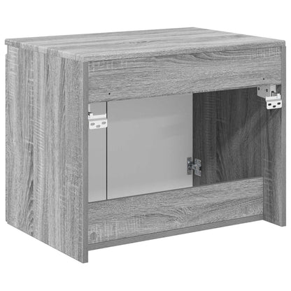 vidaXL Wall-mounted Bathroom Cabinet Grey Sonoma 62.5 x 44.5 x 50 cm 5