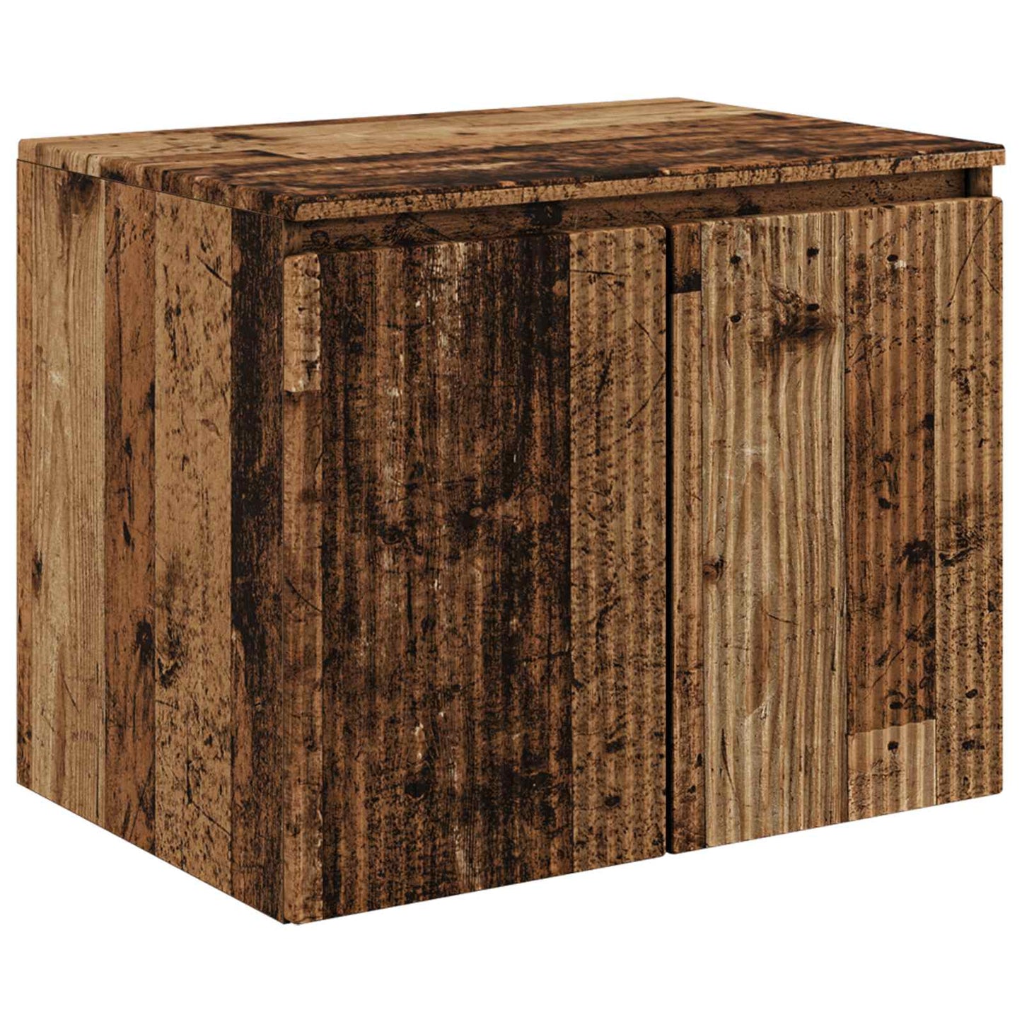 vidaXL Wall-mounted Bathroom Cabinet Old Wood 62.5 x 44.5 x 50 cm 2