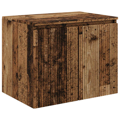 vidaXL Wall-mounted Bathroom Cabinet Old Wood 62.5 x 44.5 x 50 cm 2