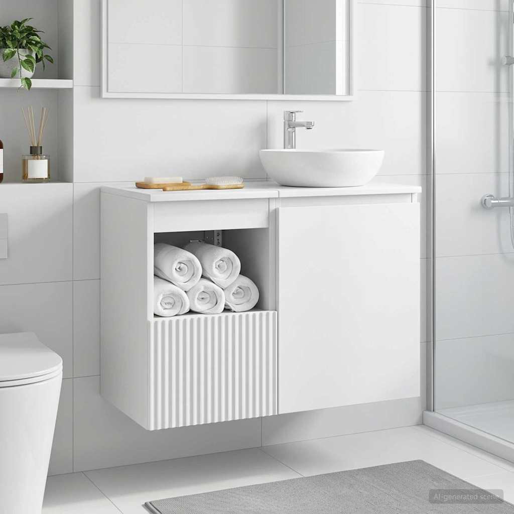 vidaXL Bathroom Cabinet White 30 x 44.5 x 50 cm Engineered Wood 4