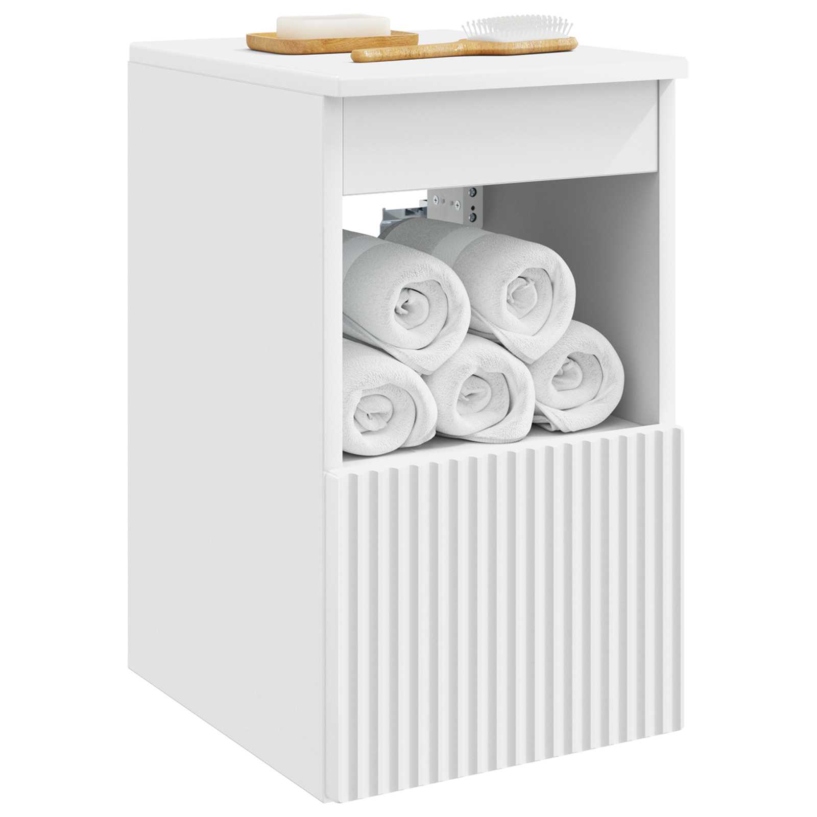 vidaXL Bathroom Cabinet White 30 x 44.5 x 50 cm Engineered Wood 3