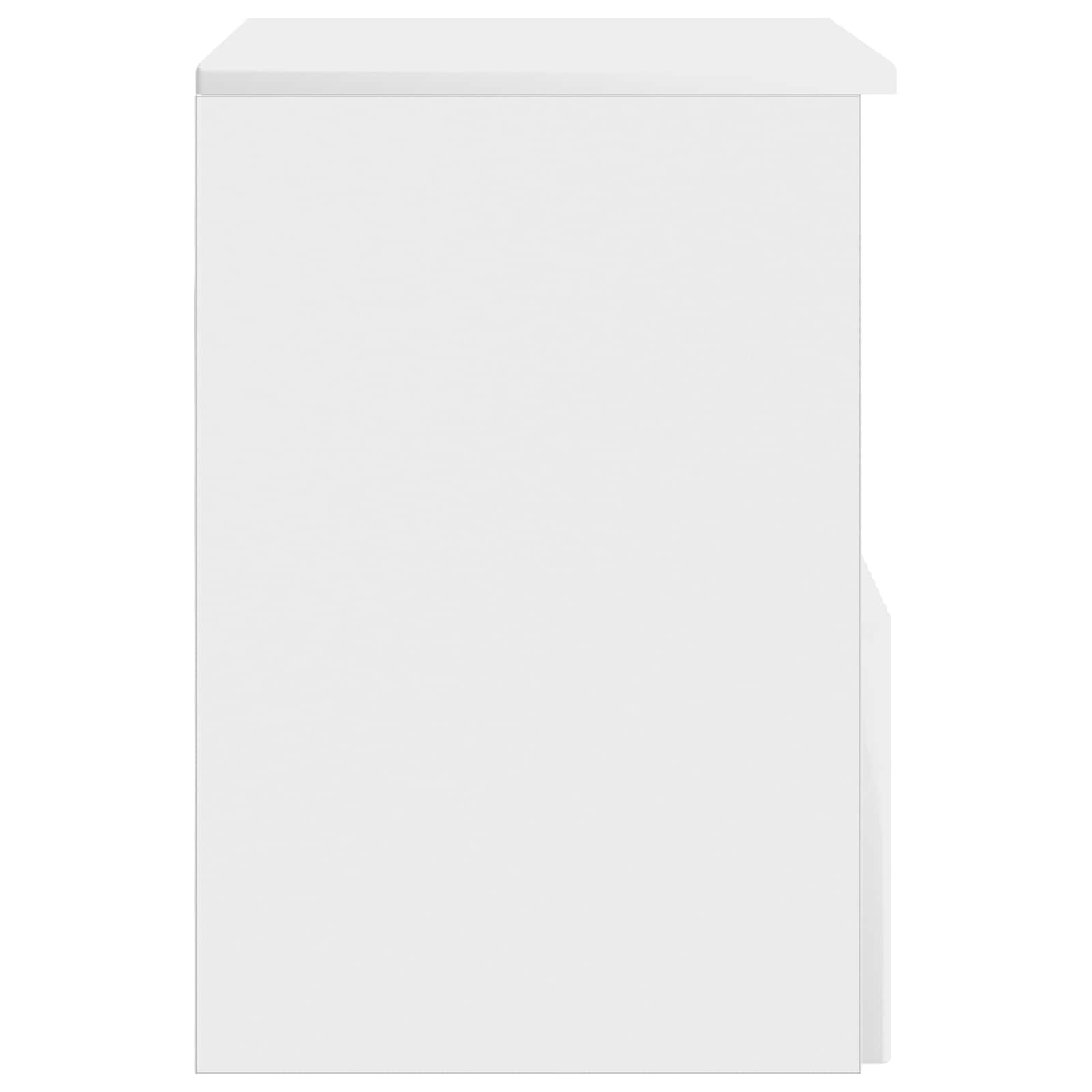 vidaXL Bathroom Cabinet High Gloss White 30 x 44.5 x 50 cm 6