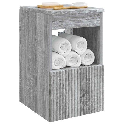 vidaXL Bathroom Cabinet Grey Sonoma 30 x 44.5 x 50 cm Engineered Wood 3