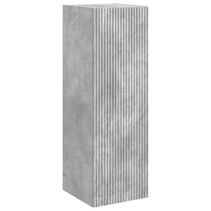 vidaXL Wall-mounted Bathroom Cabinet Concrete Grey 33 x 34.5 x 100 cm 2