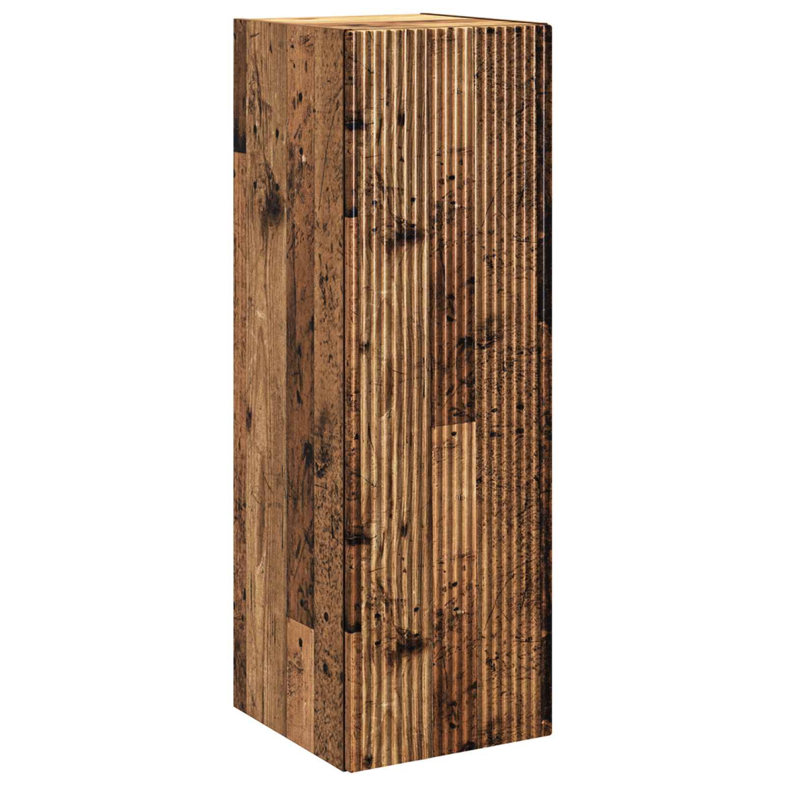 vidaXL Wall-mounted Bathroom Cabinet Old Wood 33 x 34.5 x 100 cm 2