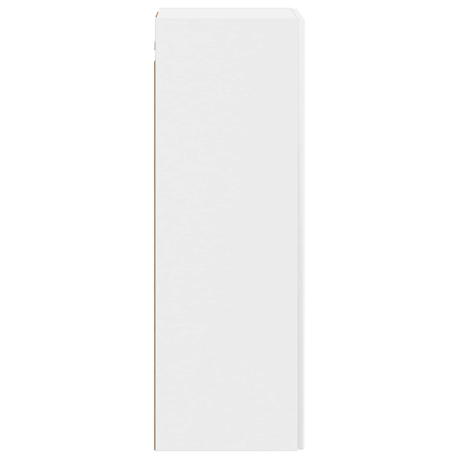 vidaXL Wall-mounted Bathroom Cabinet High Gloss White 4