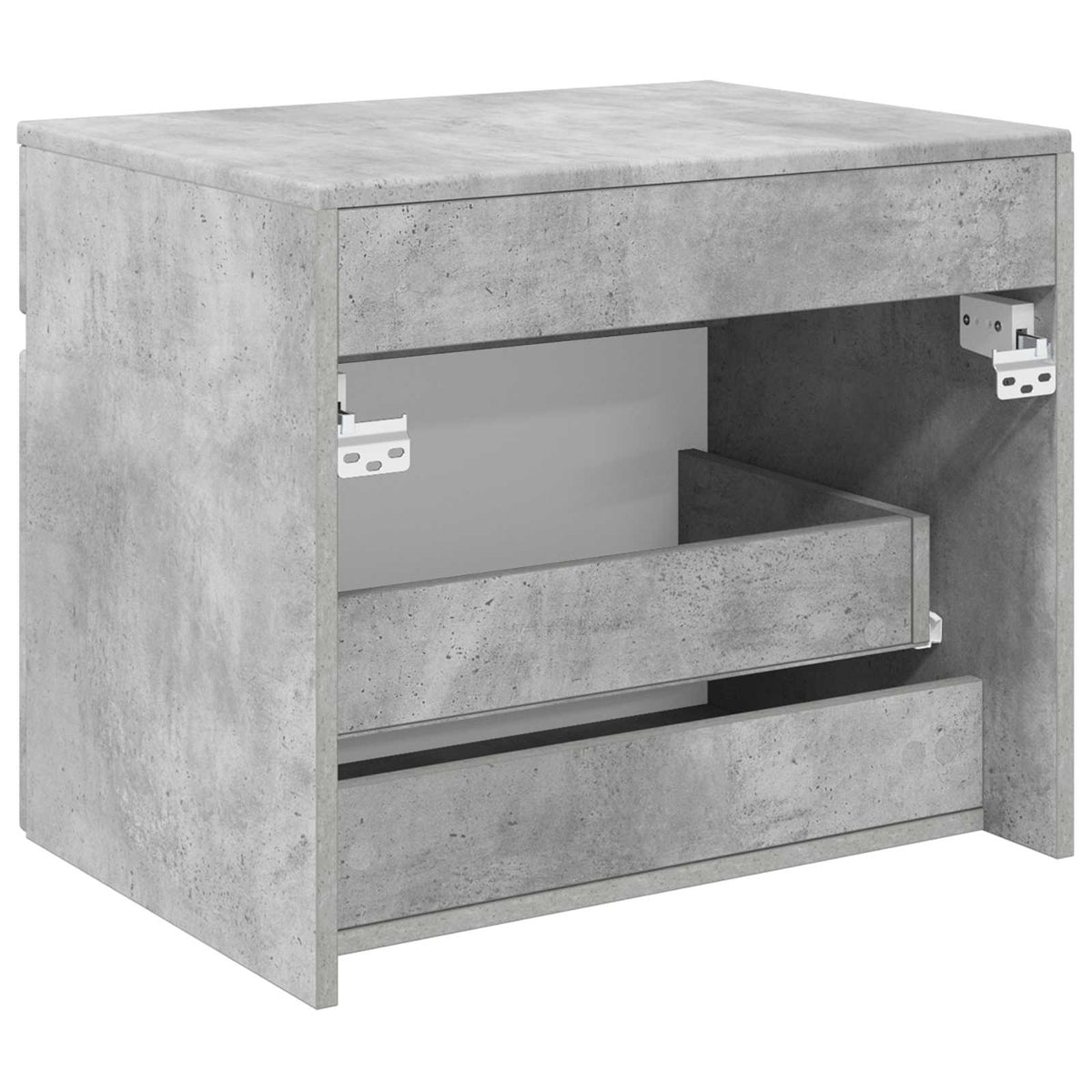 vidaXL Wall-mounted Bathroom Cabinet Concrete Grey 59 x 44.5 x 50 cm 5
