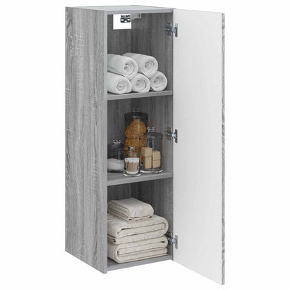 vidaXL Wall-mounted Bathroom Cabinet Grey Sonoma 33 x 34.5 x 100 cm 3