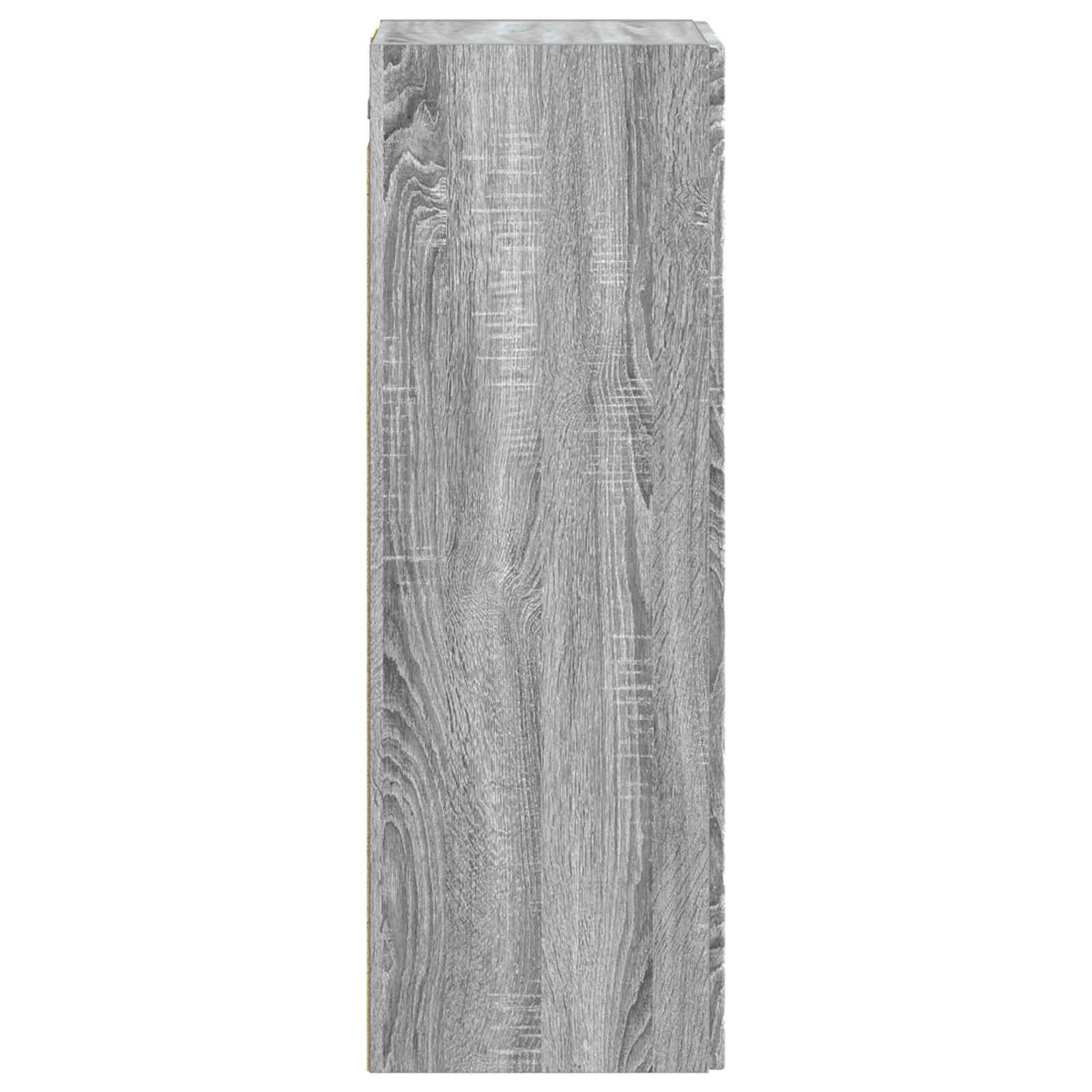 vidaXL Wall-mounted Bathroom Cabinet Grey Sonoma 33 x 34.5 x 100 cm 4