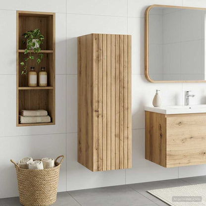 vidaXL Wall-mounted Bathroom Cabinet Artisan Oak 33 x 34.5 x 100 cm 1