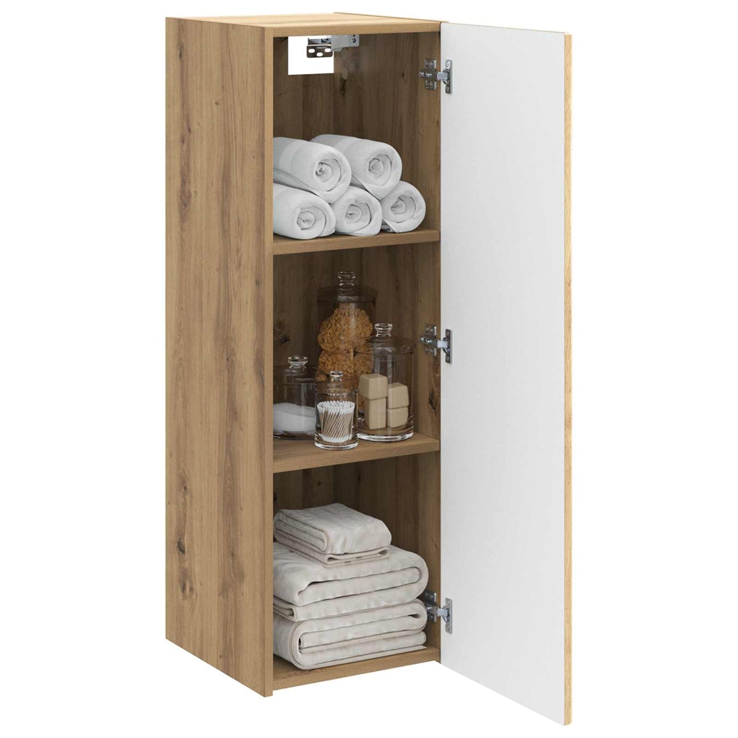 vidaXL Wall-mounted Bathroom Cabinet Artisan Oak 33 x 34.5 x 100 cm 3