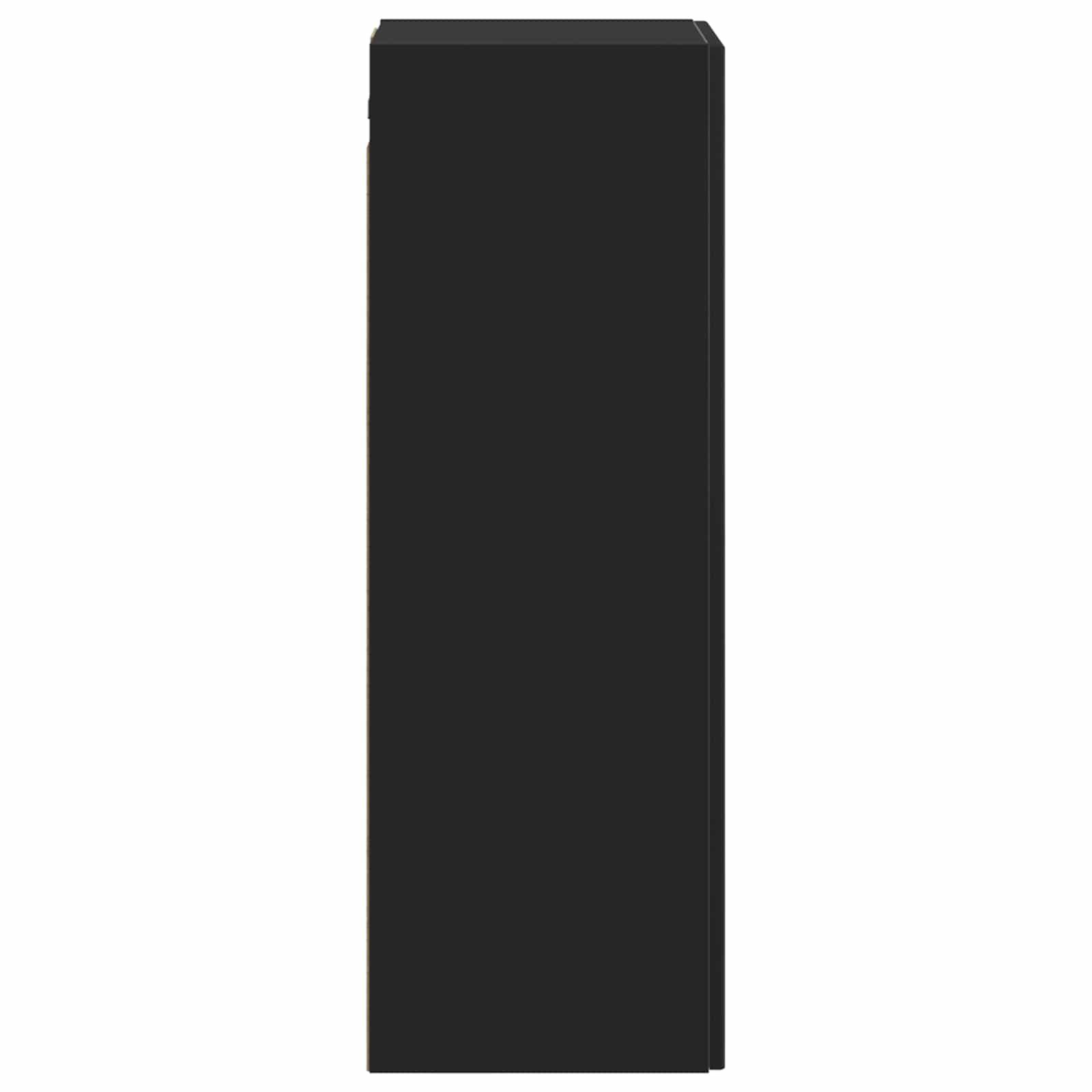 vidaXL Wall-mounted Bathroom Cabinet Black 33 x 34.5 x 60 cm 4