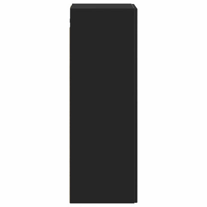 vidaXL Wall-mounted Bathroom Cabinet Black 33 x 34.5 x 60 cm 4