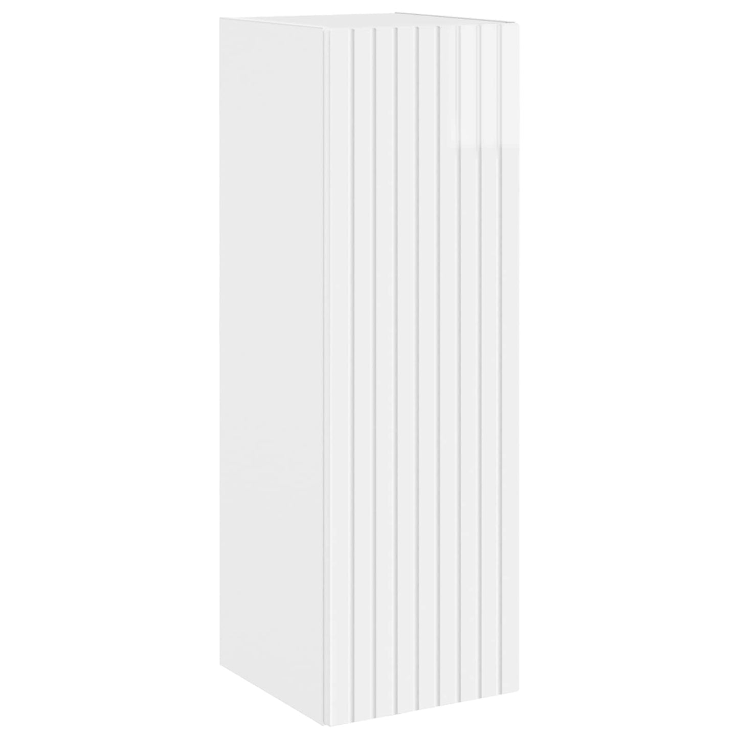 vidaXL Wall-mounted Bathroom Cabinet High Gloss White 2