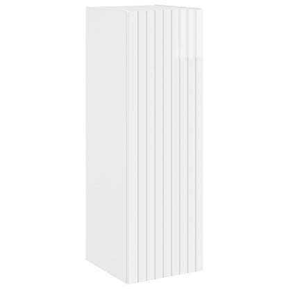 vidaXL Wall-mounted Bathroom Cabinet High Gloss White 2