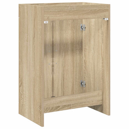 vidaXL Bathroom Under Sink Cabinet Sonoma Oak 56 x 37.5 x 81 cm 6