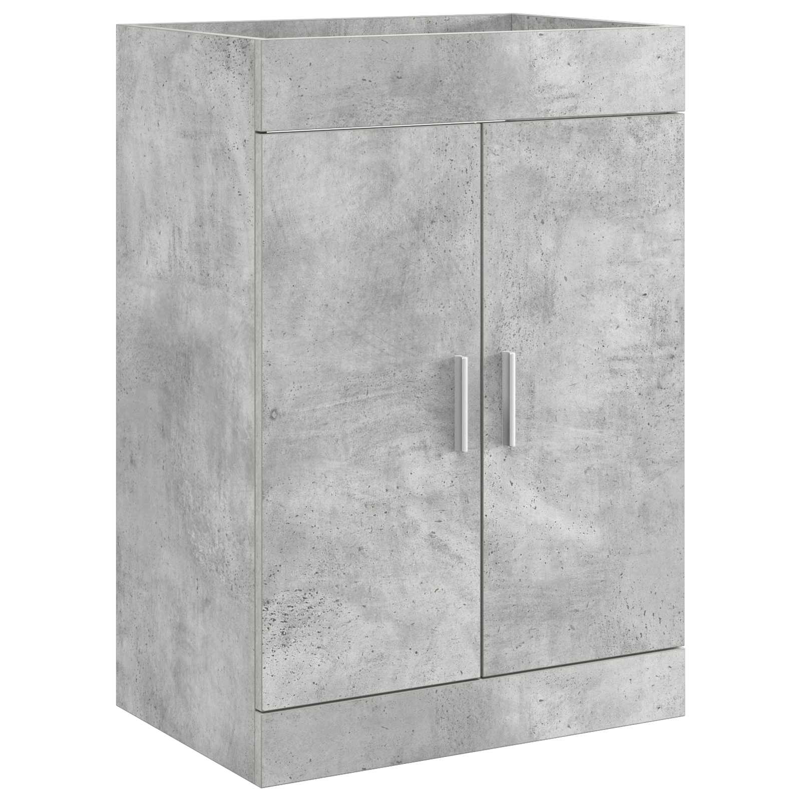 vidaXL Bathroom Under Sink Cabinet Concrete Grey 56 x 37.5 x 81 cm 2