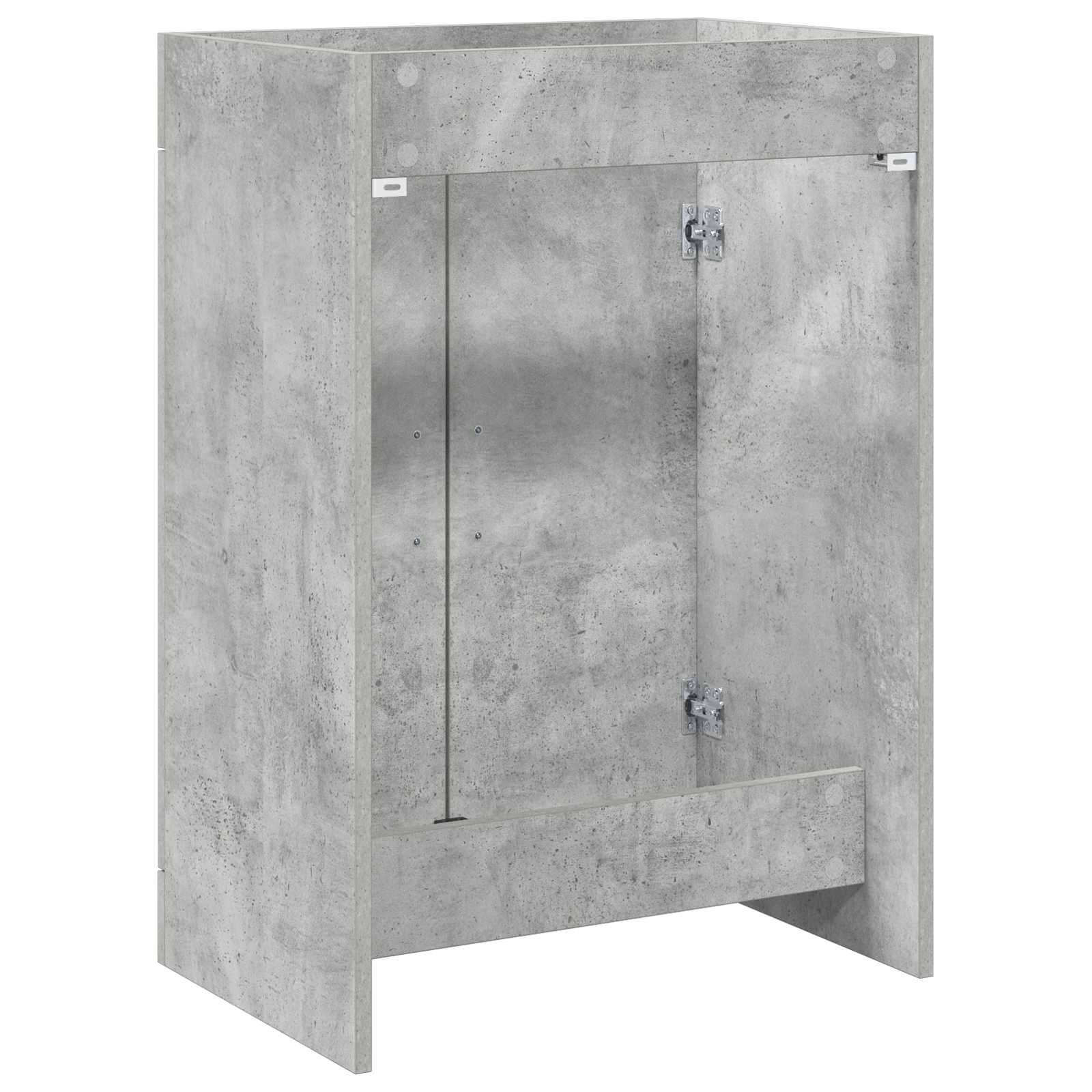 vidaXL Bathroom Under Sink Cabinet Concrete Grey 56 x 37.5 x 81 cm 6