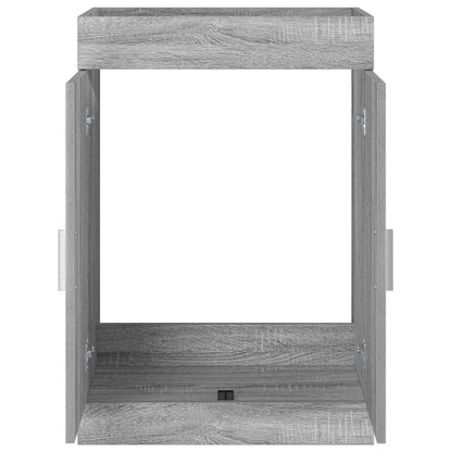 vidaXL Bathroom Under Sink Cabinet Grey Sonoma 56 x 37.5 x 81 cm 4