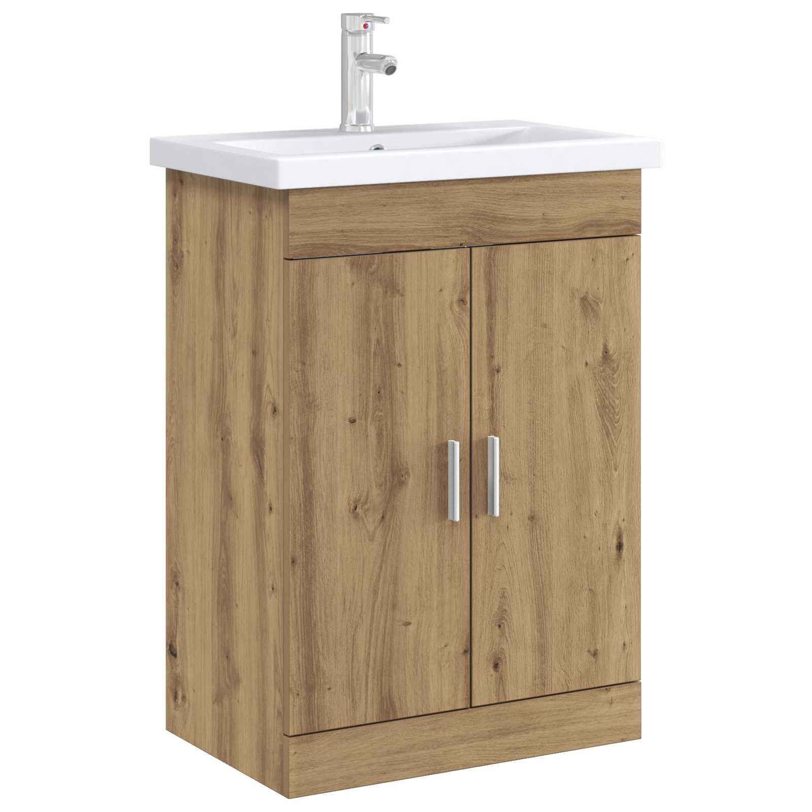 vidaXL Bathroom Under Sink Cabinet Artisan Oak 56 x 37.5 x 81 cm 3