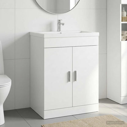 vidaXL Bathroom Under Sink Cabinet White 78.5 x 37.5 x 81 cm 1