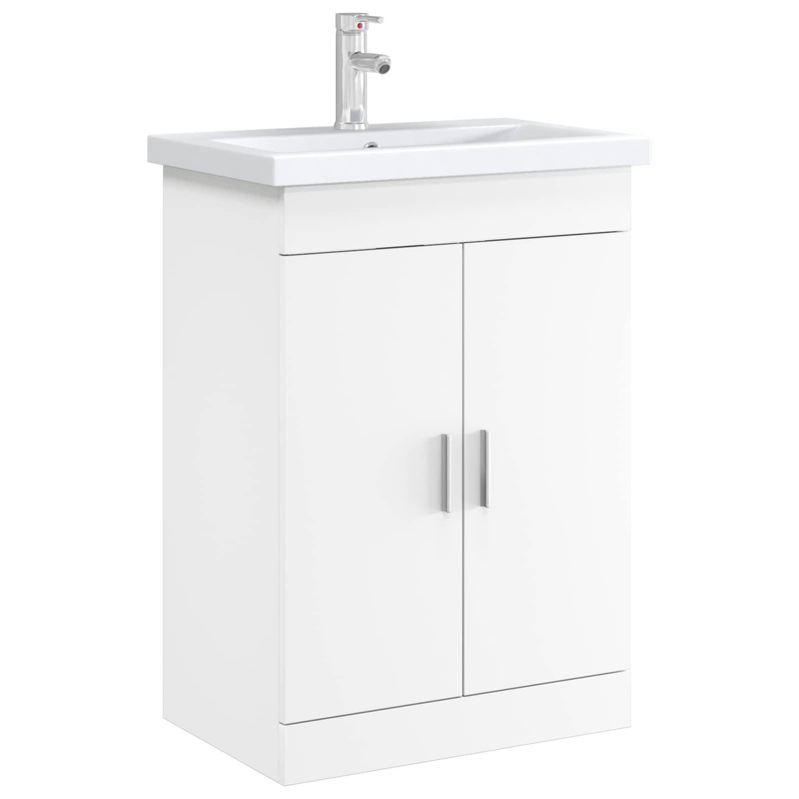 vidaXL Bathroom Under Sink Cabinet White 78.5 x 37.5 x 81 cm 3