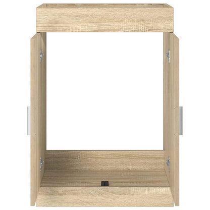 vidaXL Bathroom Under Sink Cabinet Sonoma Oak 78.5 x 37.5 x 81 cm 4