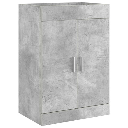 vidaXL Bathroom Under Sink Cabinet Concrete Grey 78.5 x 37.5 x 81 cm 2