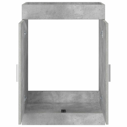 vidaXL Bathroom Under Sink Cabinet Concrete Grey 78.5 x 37.5 x 81 cm 4