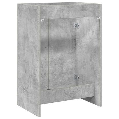 vidaXL Bathroom Under Sink Cabinet Concrete Grey 78.5 x 37.5 x 81 cm 6
