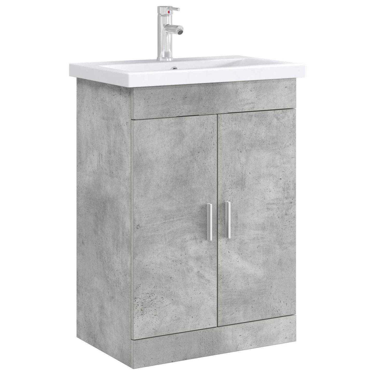 vidaXL Bathroom Under Sink Cabinet Concrete Grey 78.5 x 37.5 x 81 cm 3