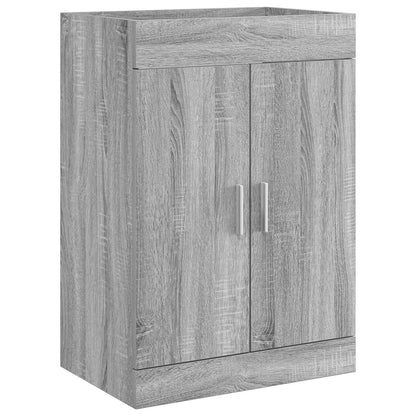 vidaXL Bathroom Under Sink Cabinet Grey Sonoma 78.5 x 37.5 x 81 cm 2