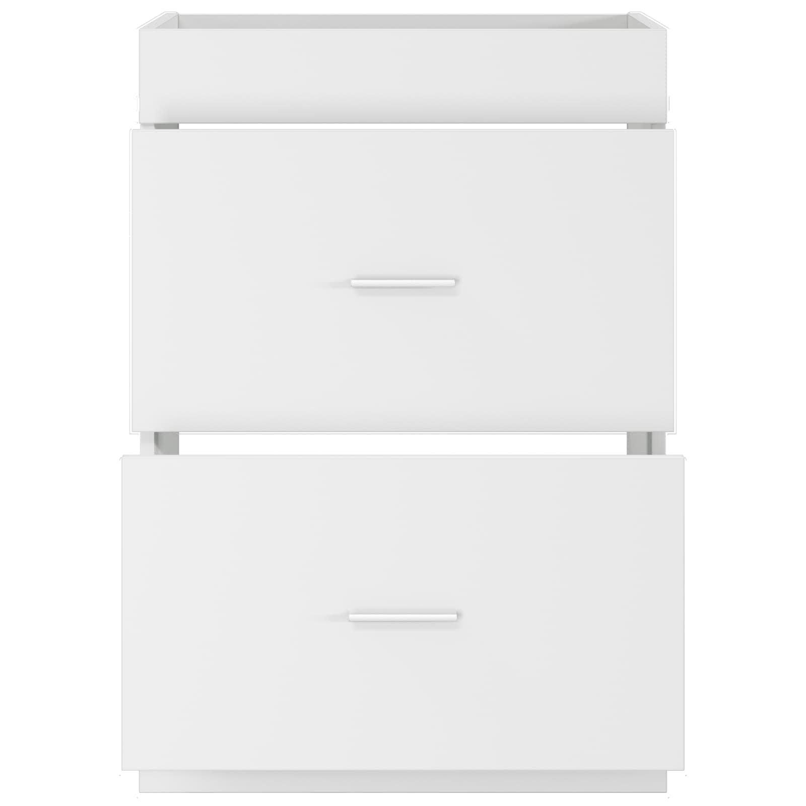 vidaXL Bathroom Under Sink Cabinet White 56 x 37.5 x 81 cm 4