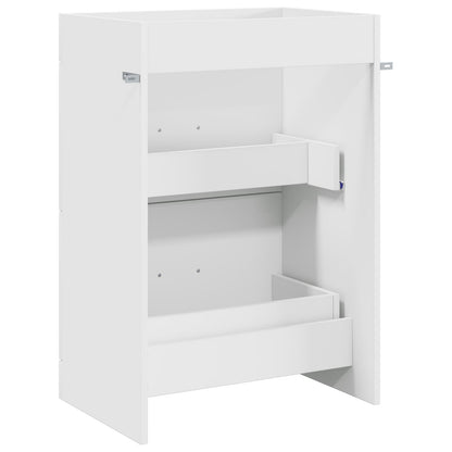 vidaXL Bathroom Under Sink Cabinet White 56 x 37.5 x 81 cm 6