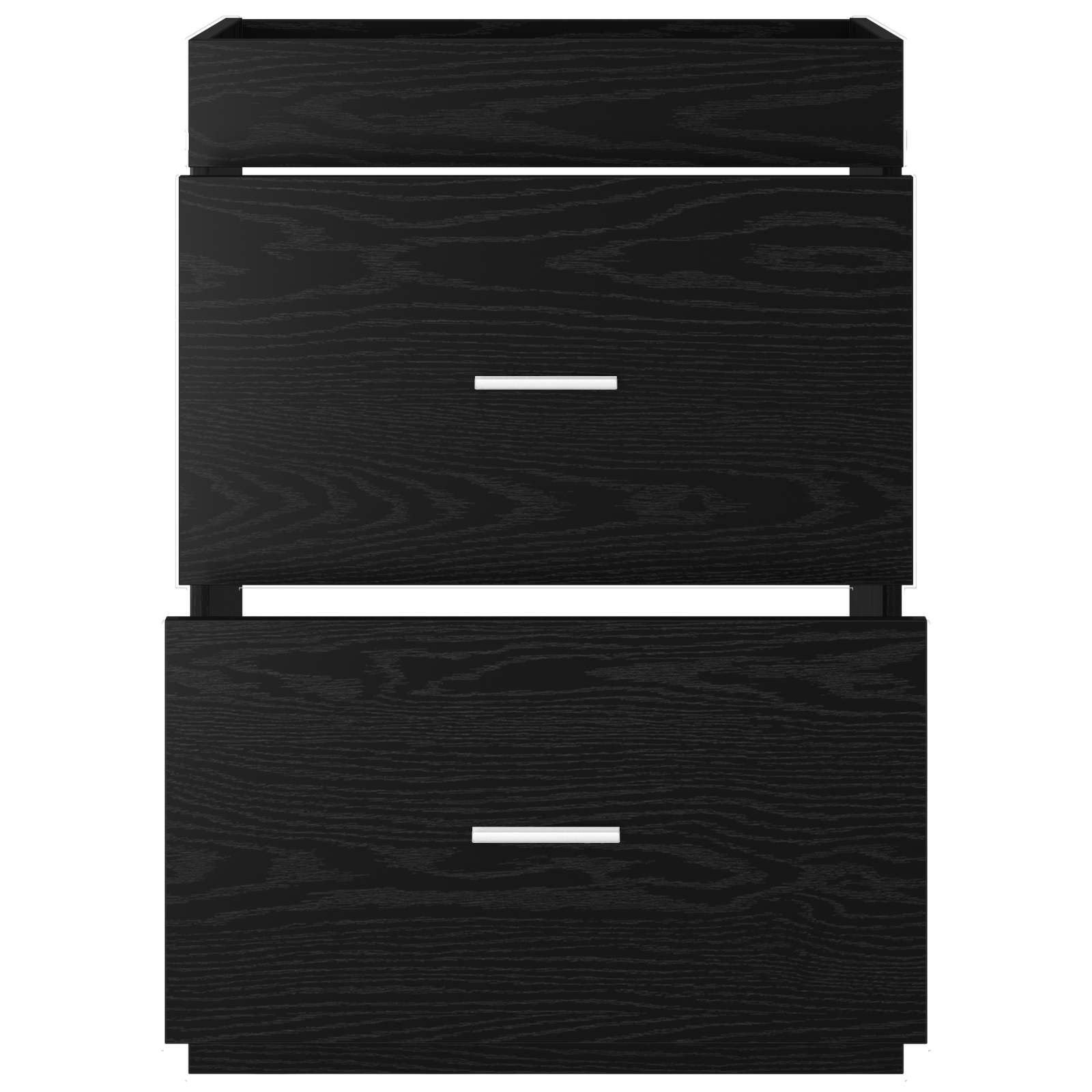 vidaXL Bathroom Under Sink Cabinet Black Oak 56 x 37.5 x 81 cm 4