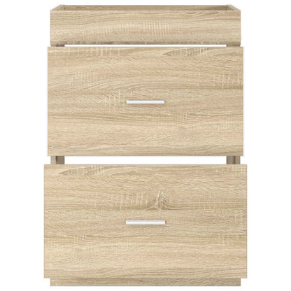 vidaXL Bathroom Under Sink Cabinet Sonoma Oak 56 x 37.5 x 81 cm 4