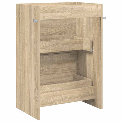 vidaXL Bathroom Under Sink Cabinet Sonoma Oak 56 x 37.5 x 81 cm 6