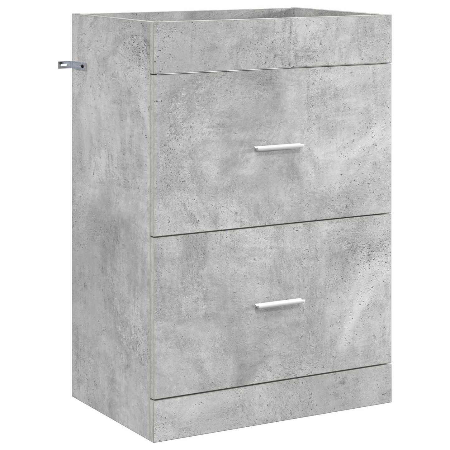 vidaXL Bathroom Under Sink Cabinet Concrete Grey 56 x 37.5 x 81 cm 2