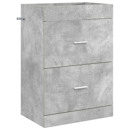 vidaXL Bathroom Under Sink Cabinet Concrete Grey 56 x 37.5 x 81 cm 2