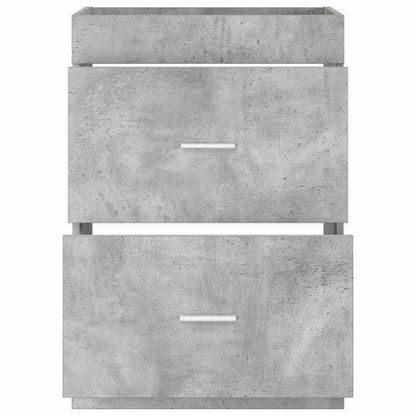 vidaXL Bathroom Under Sink Cabinet Concrete Grey 56 x 37.5 x 81 cm 4
