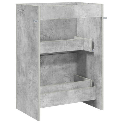 vidaXL Bathroom Under Sink Cabinet Concrete Grey 56 x 37.5 x 81 cm 6