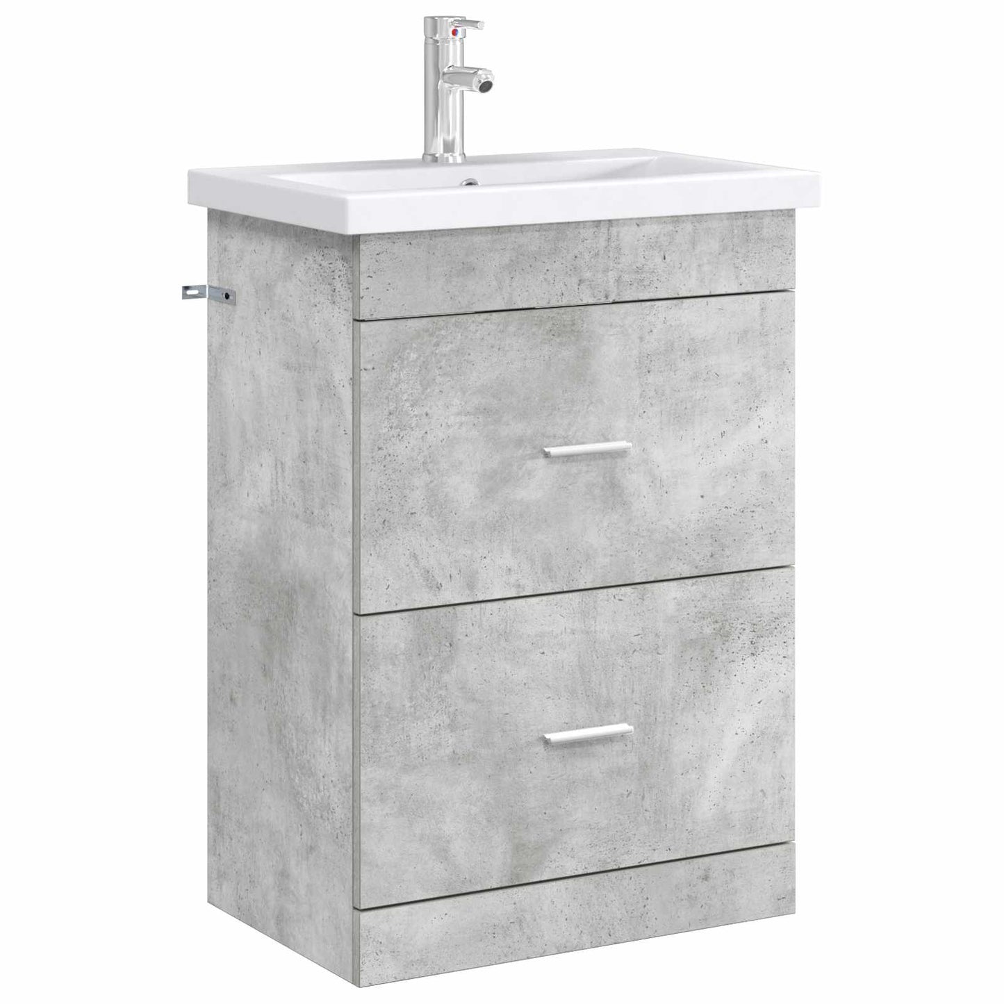vidaXL Bathroom Under Sink Cabinet Concrete Grey 56 x 37.5 x 81 cm 3