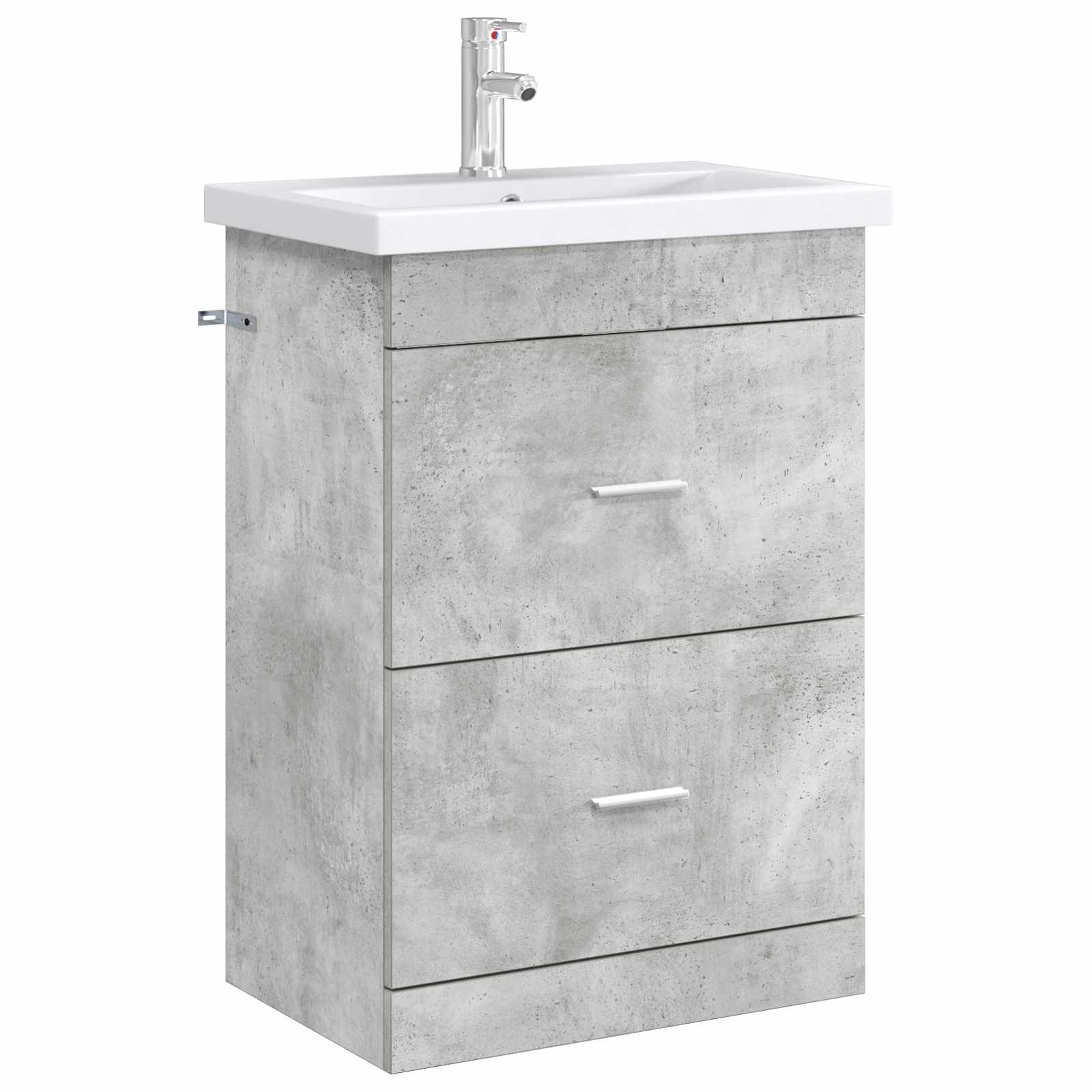 vidaXL Bathroom Under Sink Cabinet Concrete Grey 56 x 37.5 x 81 cm 3