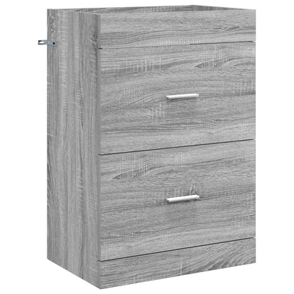 vidaXL Bathroom Under Sink Cabinet Grey Sonoma 56 x 37.5 x 81 cm 2