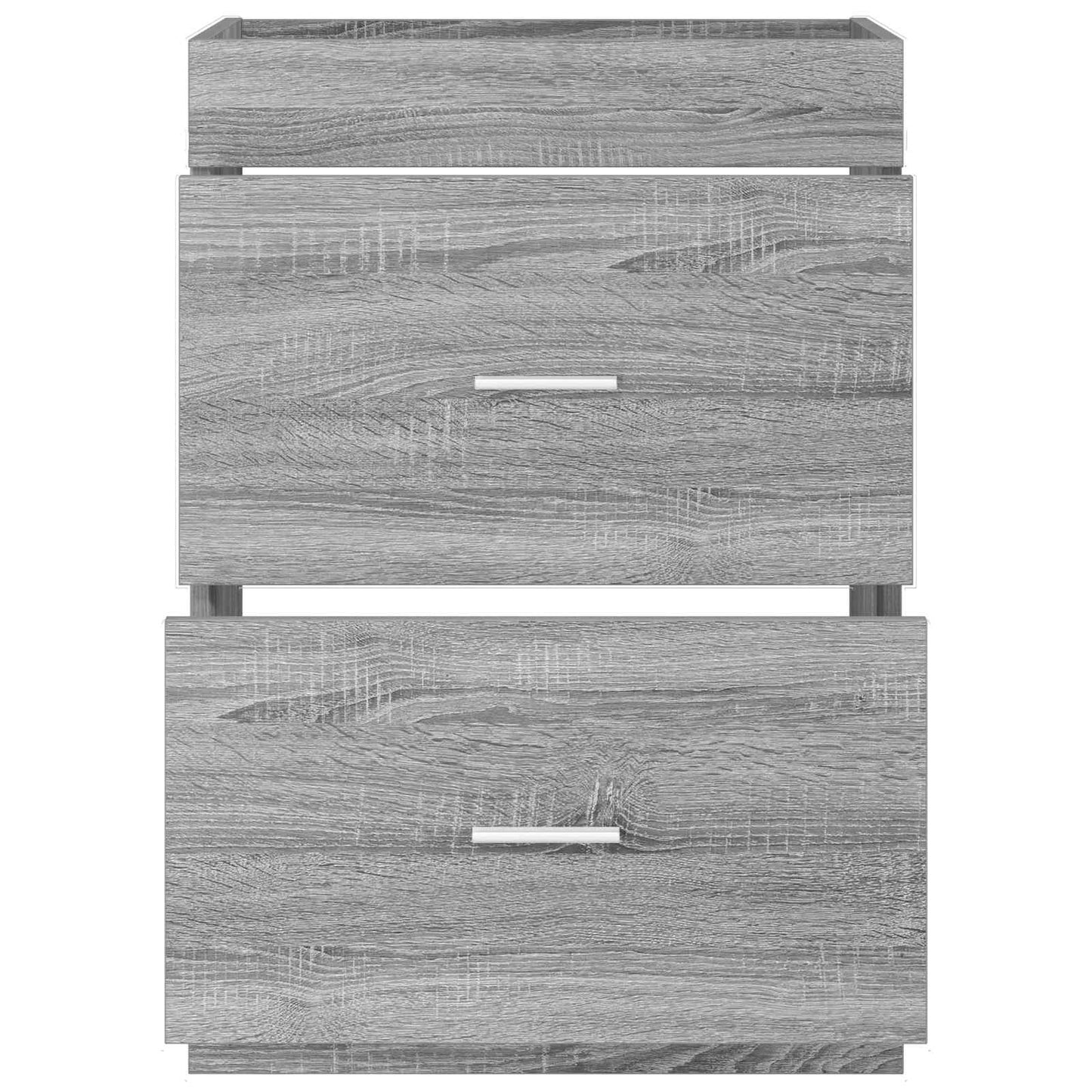 vidaXL Bathroom Under Sink Cabinet Grey Sonoma 56 x 37.5 x 81 cm 4