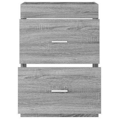 vidaXL Bathroom Under Sink Cabinet Grey Sonoma 56 x 37.5 x 81 cm 4