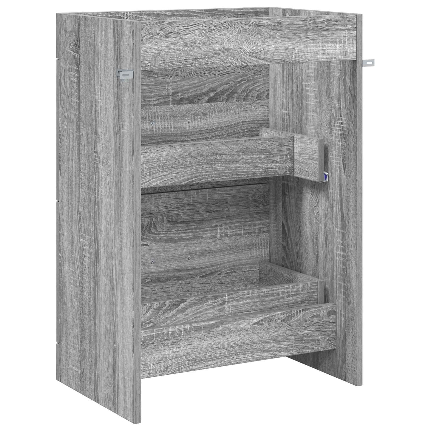 vidaXL Bathroom Under Sink Cabinet Grey Sonoma 56 x 37.5 x 81 cm 6