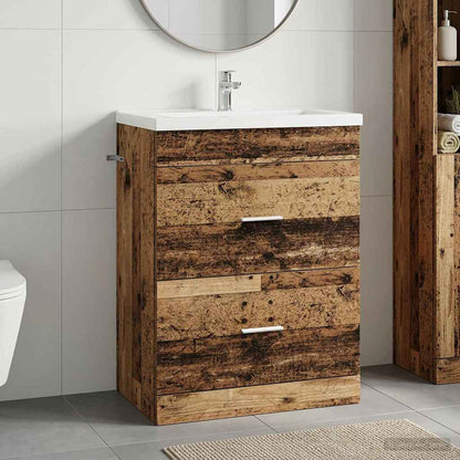 vidaXL Bathroom Under Sink Cabinet Old Wood 56 x 37.5 x 81 cm 1