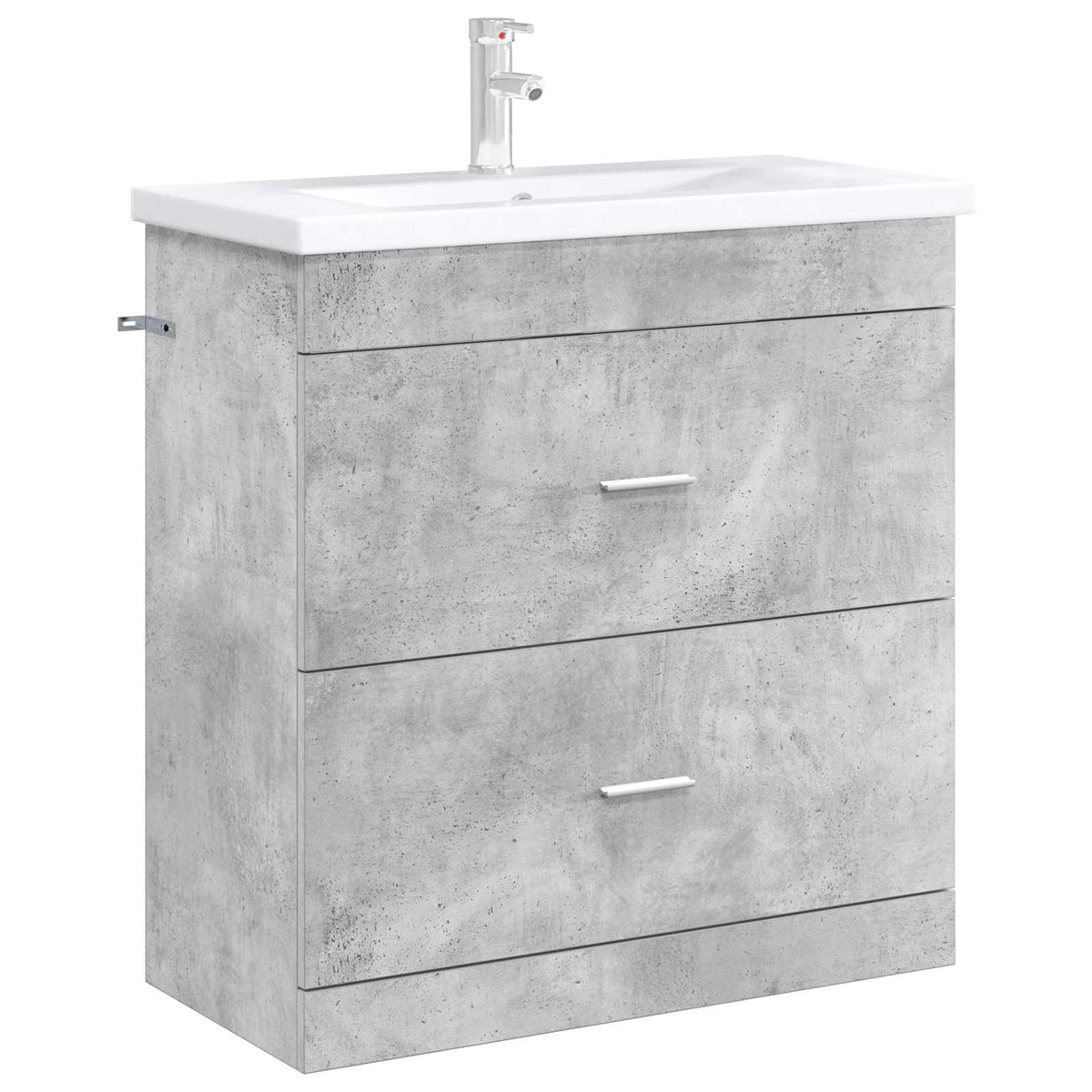 Bathroom under Sink Cabinet Concrete grey 78.5 x 37.5 x 81 cm